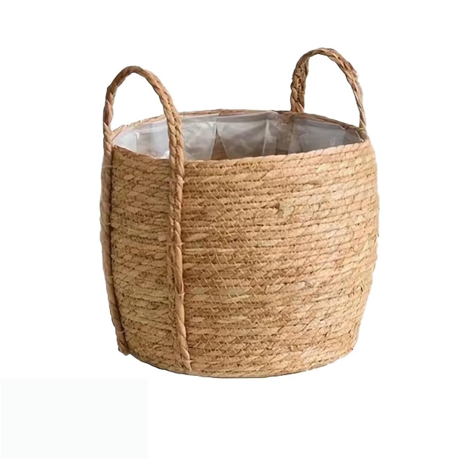 JFNKLFG Woven Plant Pot 1Pc Rattan Woven Flowerpot Storage Basket Plant Holder Flower Pot Planter Wicker