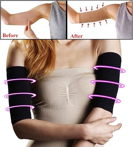 Miniatura 3 de 2 pares de mujeres de belleza para pérdida de peso, adelgazante, moldeador de brazos, masajeador para adelgazar, cinturón de compresión adelgazante,