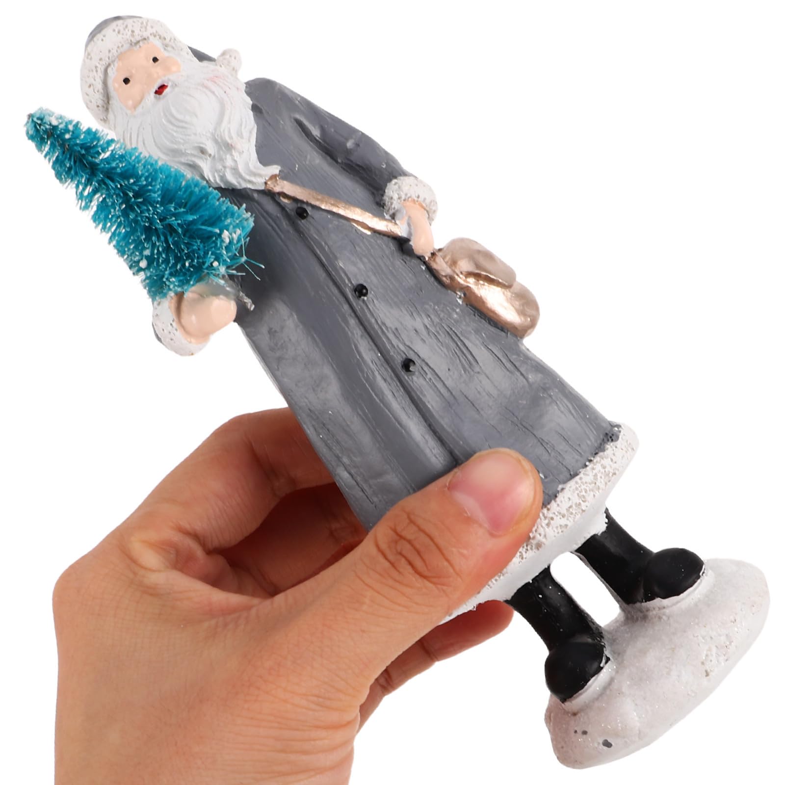 minkissy Statuetta Babbo Natale in Resina, Decorazione Creativa da Tavolo