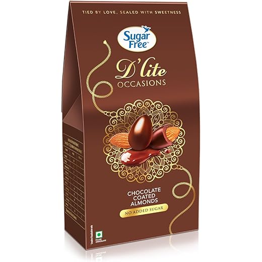 DLite Chocolate Coated Almonds Gift Pack 100g 100 g