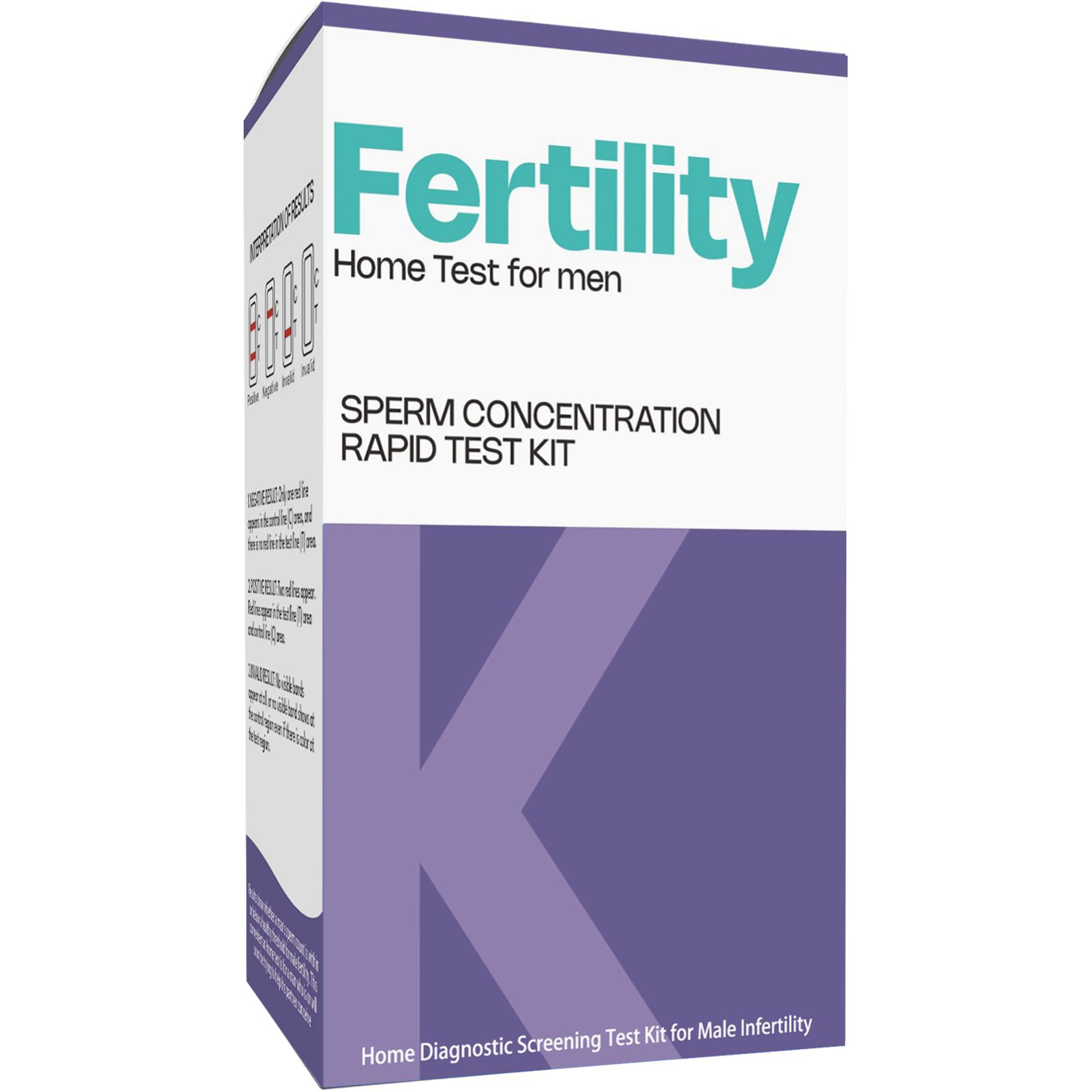 Trak Plus Male Fertility Testing System Fertility Home Test Kit for Men- Shows Normal or Low Sperm Count- Easy to Read Results-Convenient, Accurate, Private