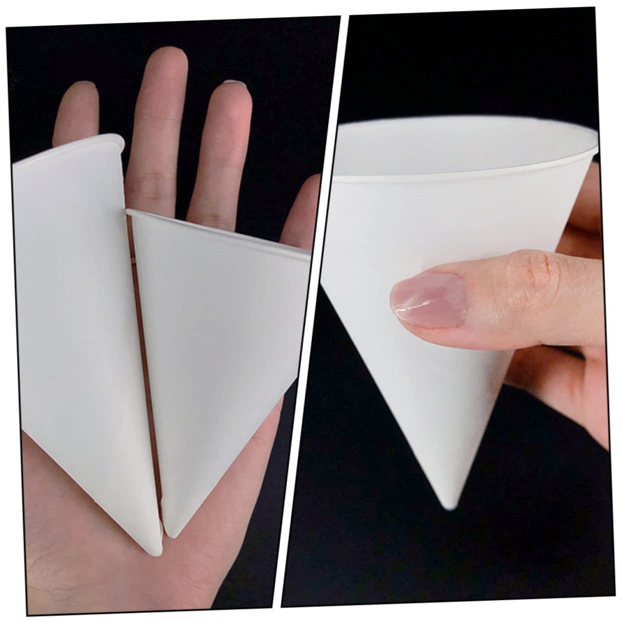 400pezzi Bicchieri Di Carta Usa e Getta Forma Di Cono Per Bevande Per Aeroporti e Pasticcerie Leggeri e Pratici Design Unico Resistente e Versatile