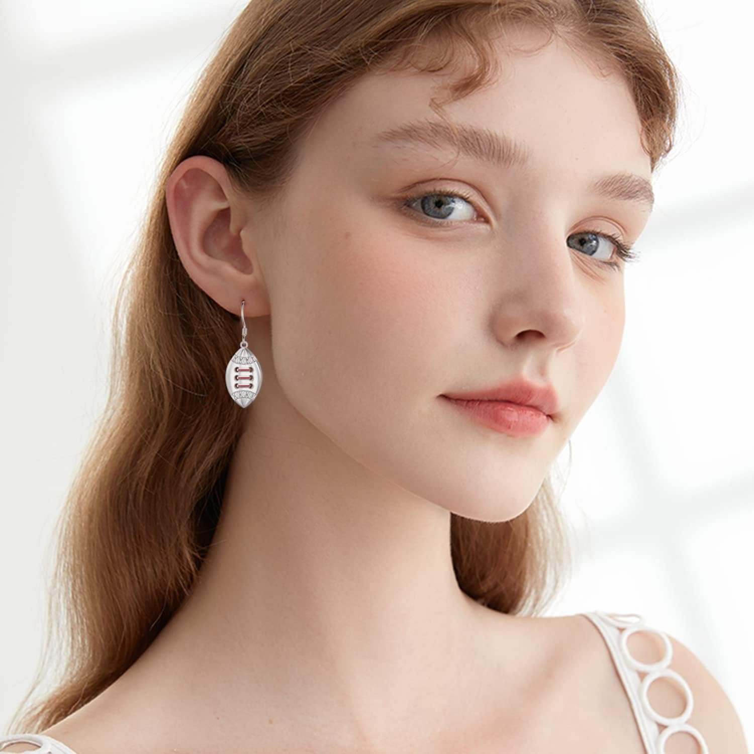 Football/Golf/Volleyball Earrings 925 Sterling Silver Sports Earrings for Women Sports Gifts for Girls