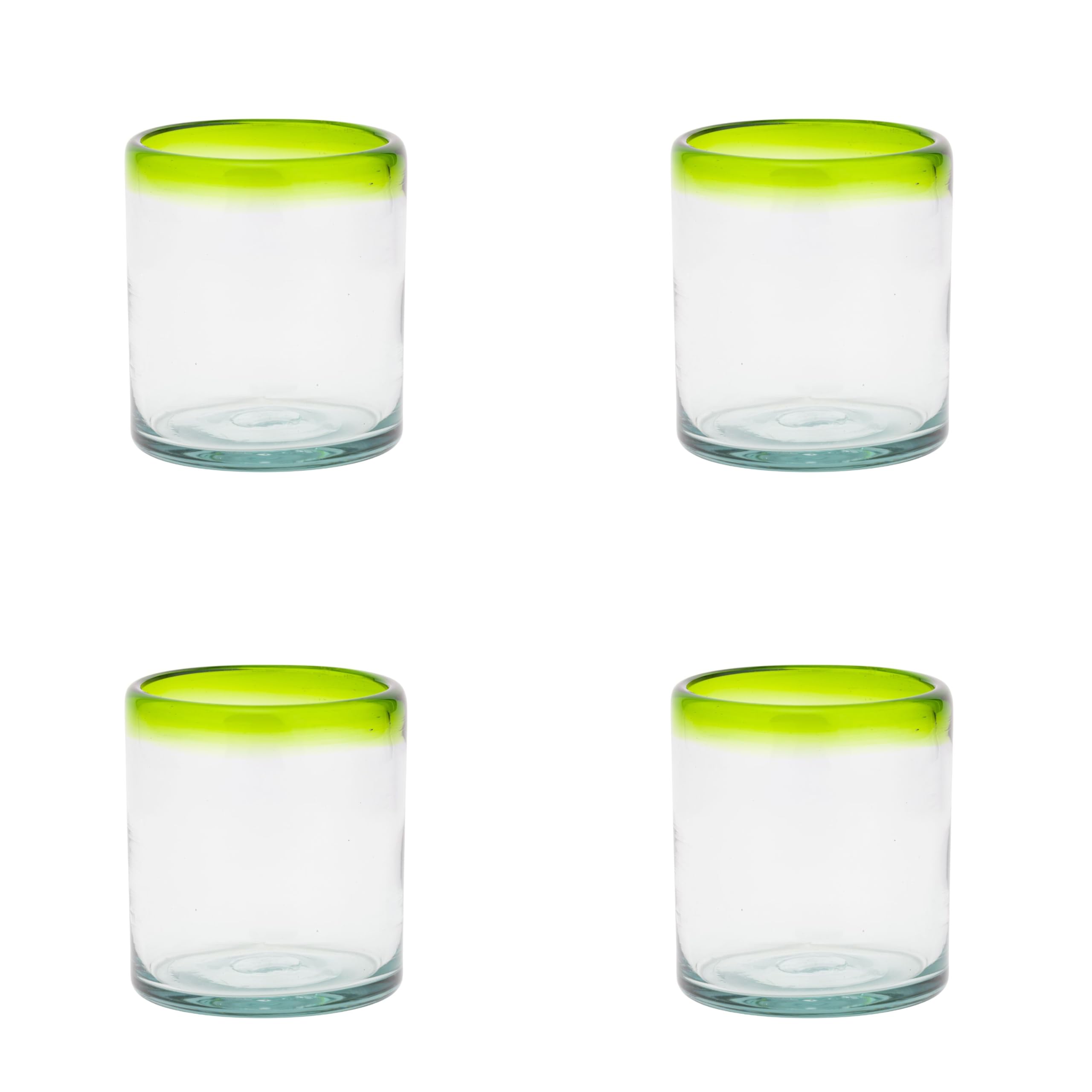 10 Strawberry Street DOF / Lime Rim / Classic Old Fashioned Glasses