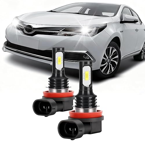 CHUANGYOU Light Bulbs Compatible for 2009-2013 Toyota Corolla H11 Fog