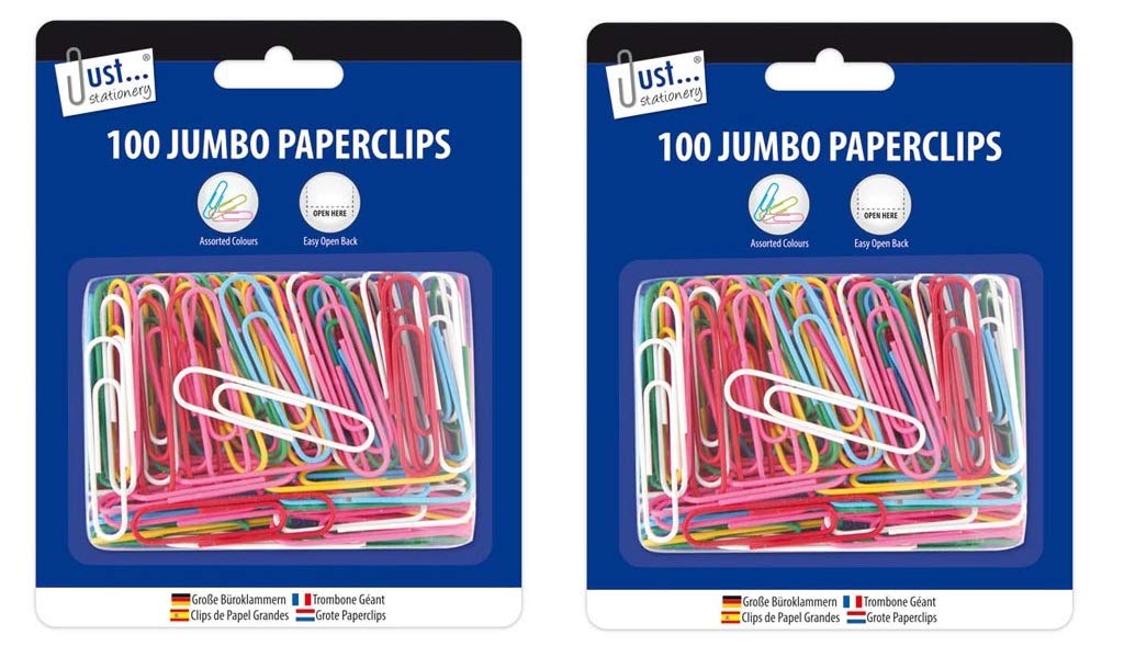 2 x Jumbo Paperclips 100pcs