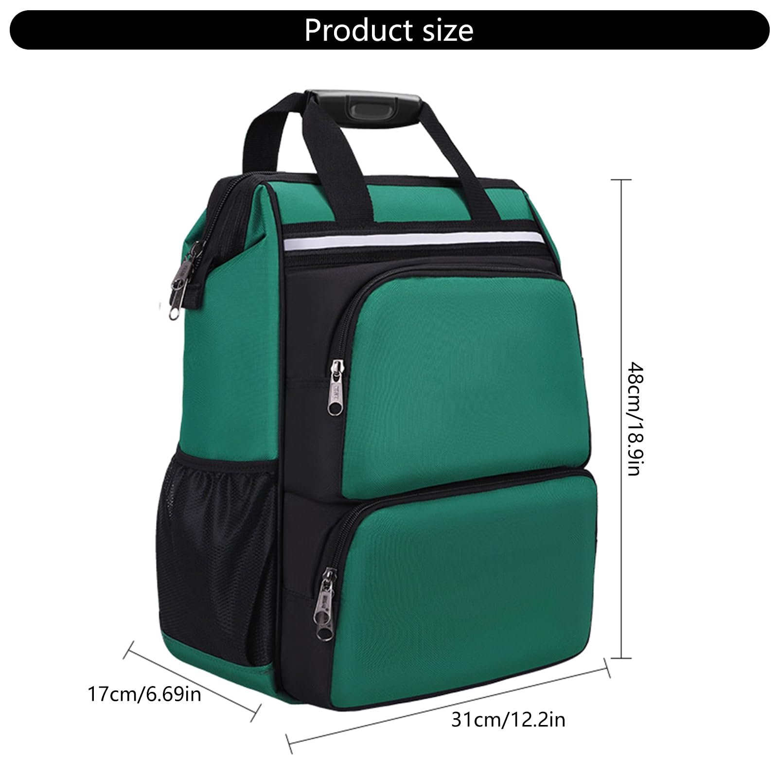 Mochila De Almacenamiento De Herramientas De Resistencia Industrial Bolso De Hombro Para Electricista Caja De Organizadores Reforzada a Prueba De Agua Portadores Duraderos Y Resistentes a Impactos