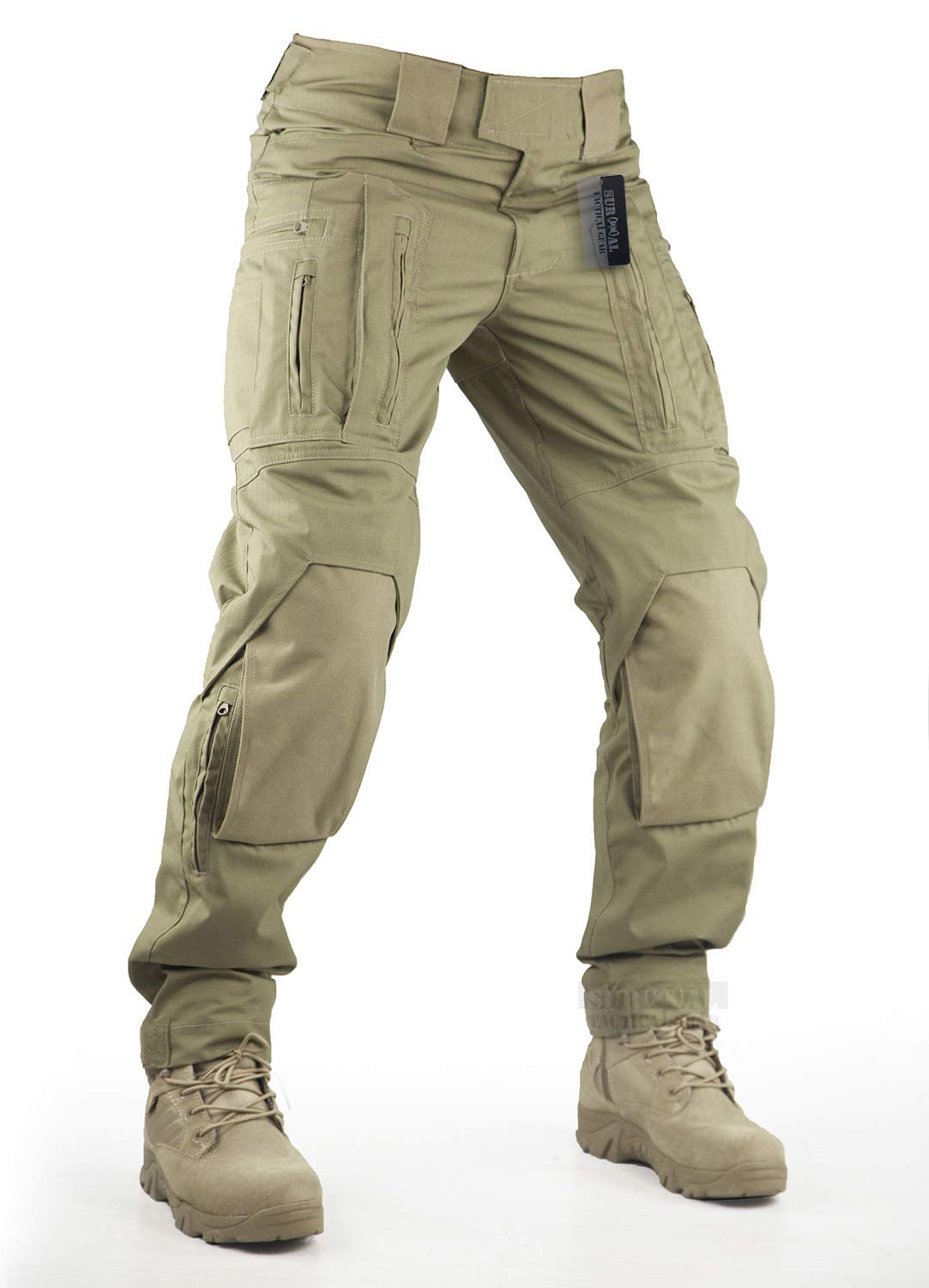 Buy Survival Gear Pants with Knee Pads Hunting Paintball Airsoft BDU