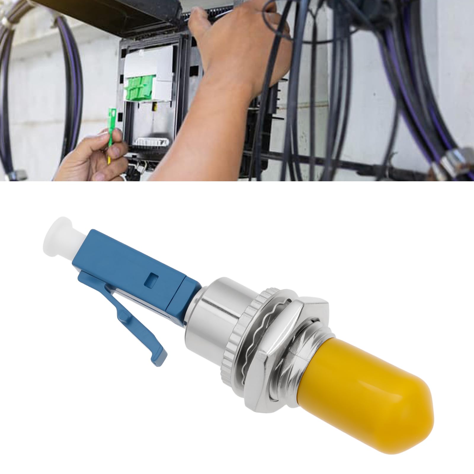 ECSiNG 2 Pezzi Convertitore Ibrido Accoppiatore Adattatore Fibra LC Maschio-ST Femmina 1200nm~1600nm Per Fibra Monomodale/multimodale