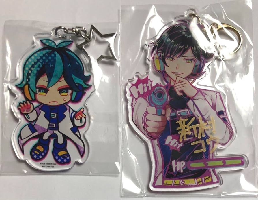 新村コウ 狼ゲーム スタジオわさび マスコット 新村コウ 狼ゲーム スタジオわさび サイン 色違い アクキー