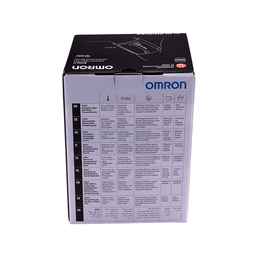 Omron EVOLV Smart Home Blood Pressure Monitor All in one, wireless