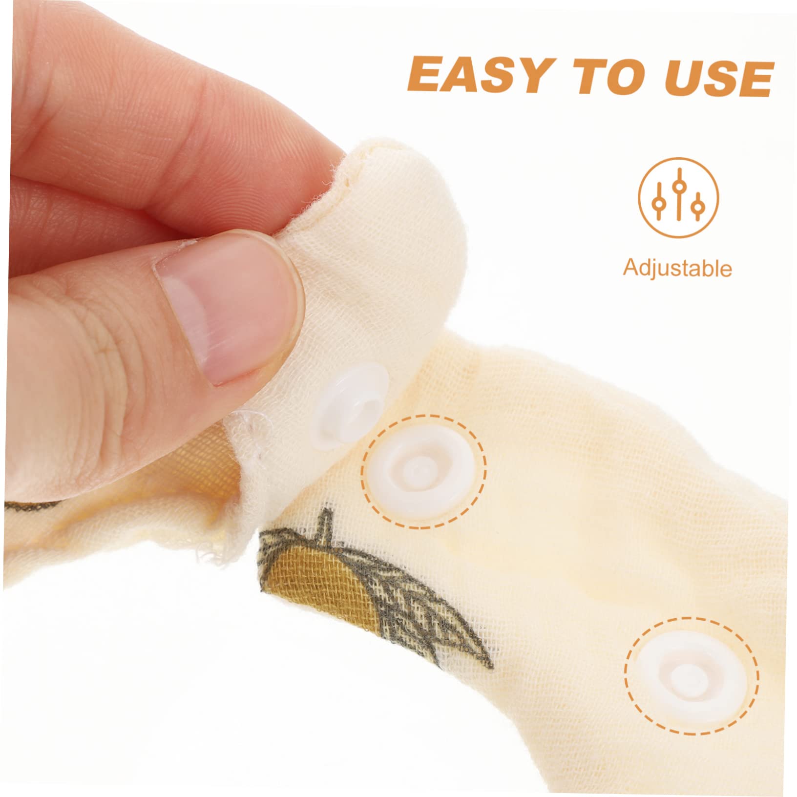 ibasenice Baberos babero para la dentición para bebe de bebé disfraces infantiles clothes toalla de saliva giratoria paños para eructar neutros algodón