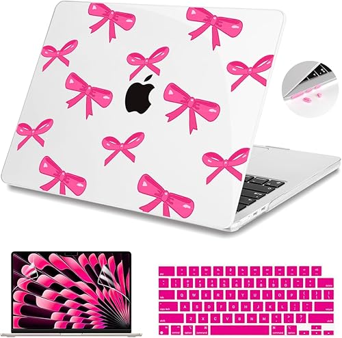Miniatura 15 de Teryeefi Compatible con M4 M3 M2 MacBook Air de 15 pulgadas 2024 2023 Funda Modelo A3241 A3114 A2941 con Pantalla Liquid Retina, Cubierta Protectora
