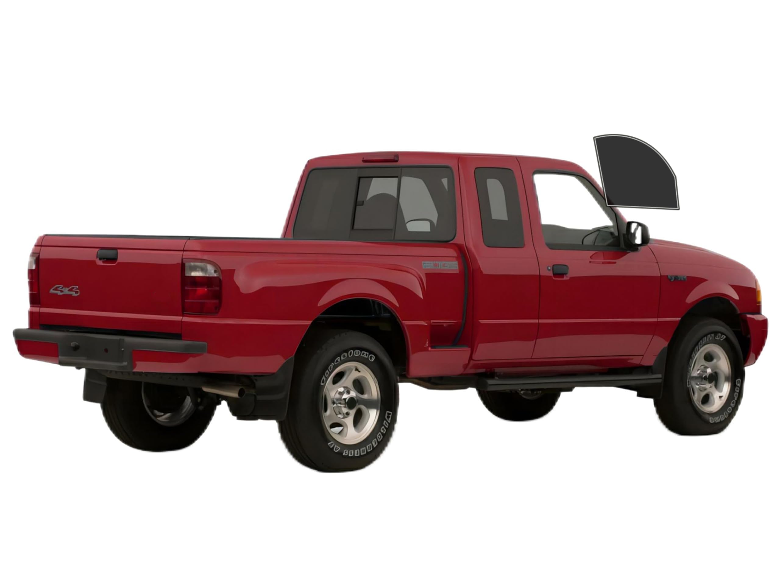 AUTOTEK Precut Window Tint Film Front Two Door Windows Tint Film Cars Sun Blocking Protection Privacy Anti Shatter Glass 2 Ply Computer Cut Any Tint Shade for Ford Ranger Extended 2001-2011