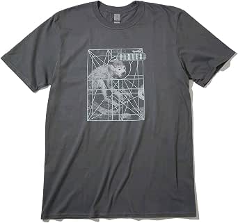 Pixies T Shirt Doolittle Monkey Grid Band Logo Nuovo Ufficiale Uomo Charcoal Size S