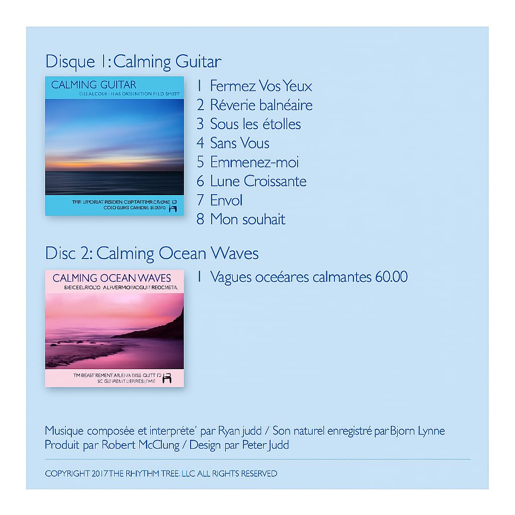 Coffret de 4 Albums de Sons Apaisants de la Nature – Méditation, Relaxation, Sommeil