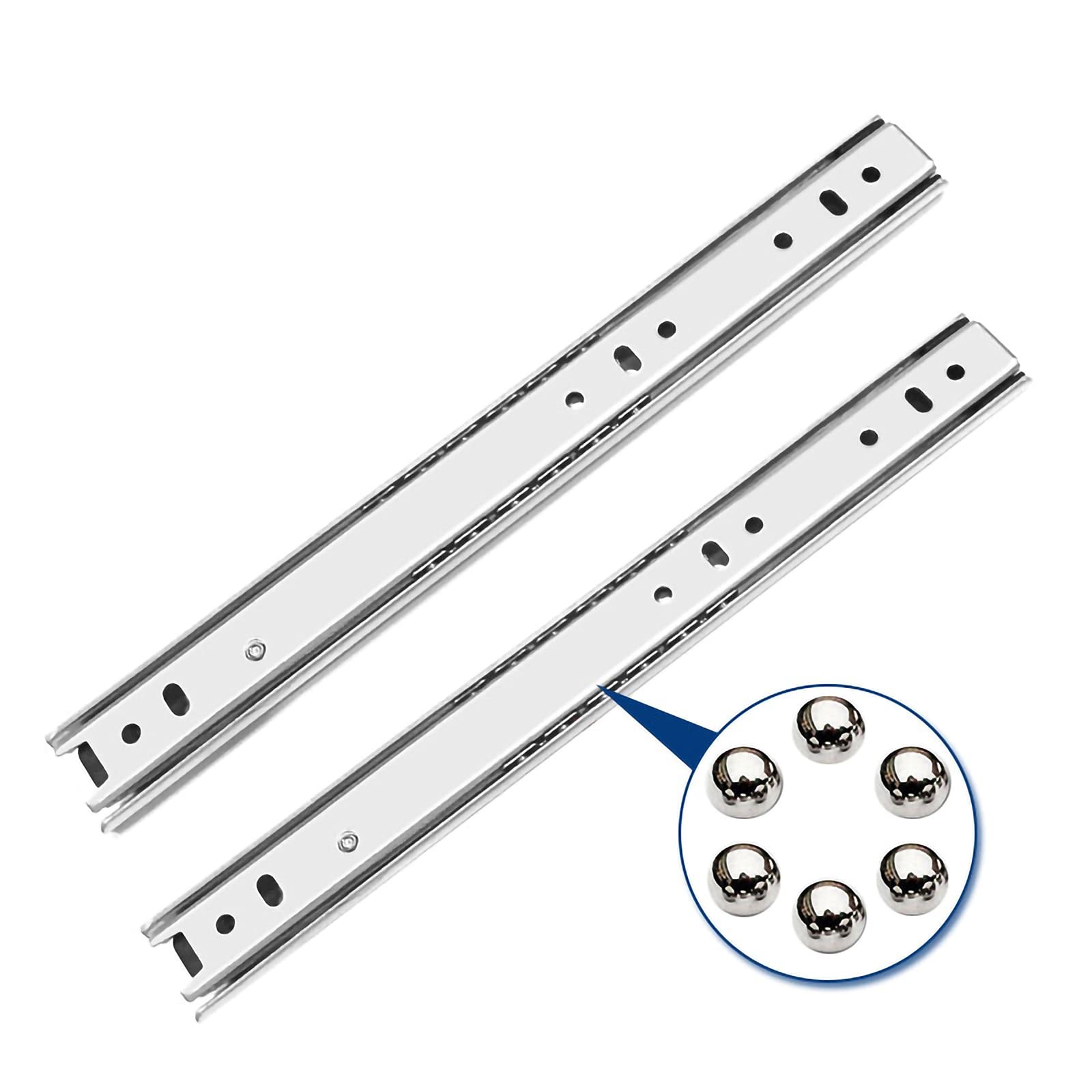 Prowadnice do szuflad z miękkim domykaniem 25 cm 1 para bocznych szyn do szuflad K Dresser częściowe przedłużanie metalowych prowadnic