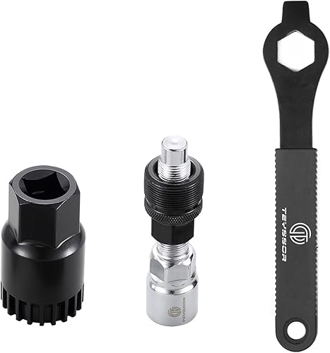 Miniatura 4 de Teyssor Extractor de manivela de bicicleta y removedor de soporte inferior con llave inglesa Kit de herramientas de reparación de ciclismo de