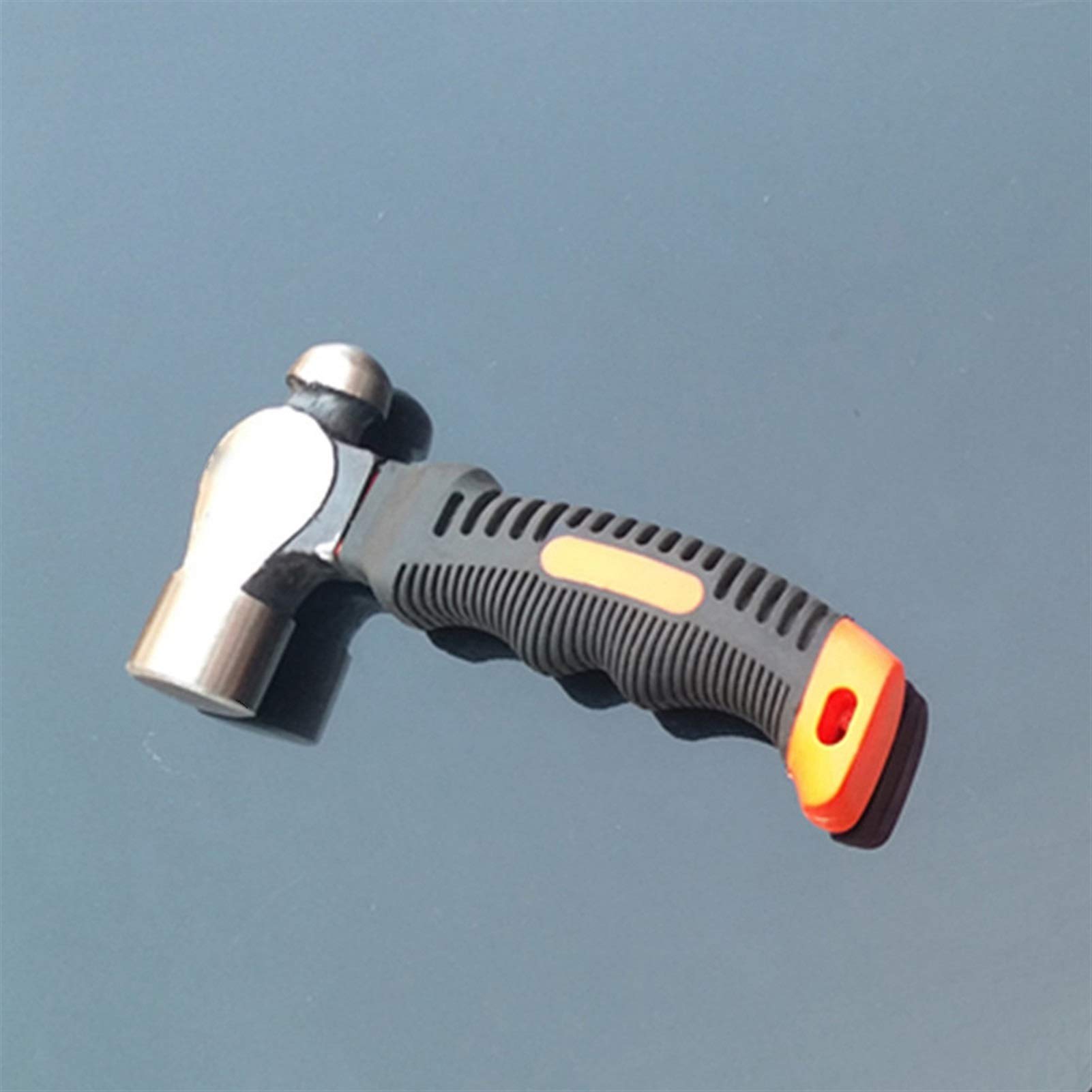 Martillo Martillo pequeño de cabeza redonda Martillo de metal duro Mango de goma antideslizante de doble cara Herramienta manual Herramienta para trabajar la madera Acero con alto contenido de carbon