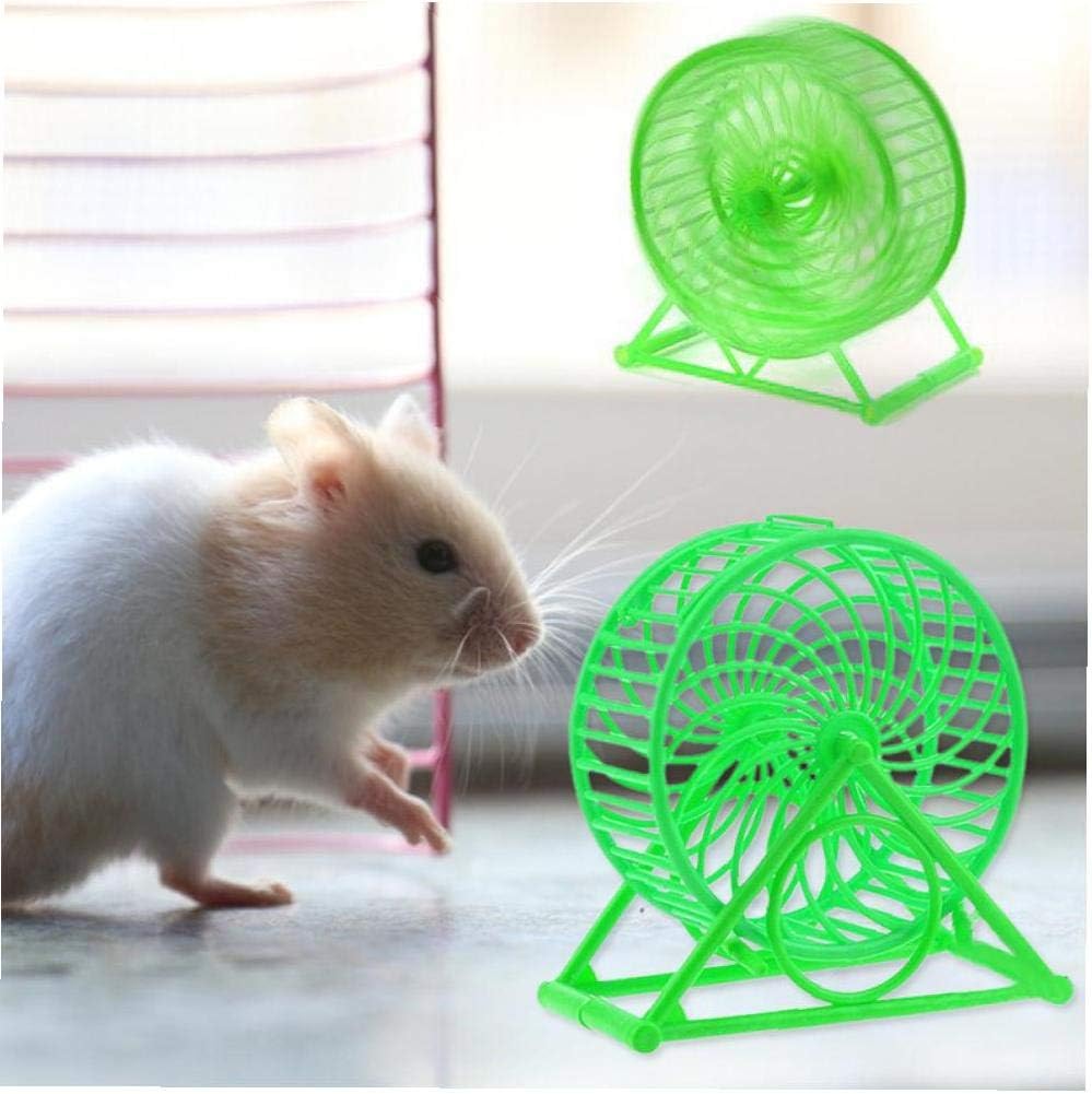 TOSSPER 1pc Plastic Hamster Pet Mice Little Exercise Toys Running Sport Wheel Spinner Toys