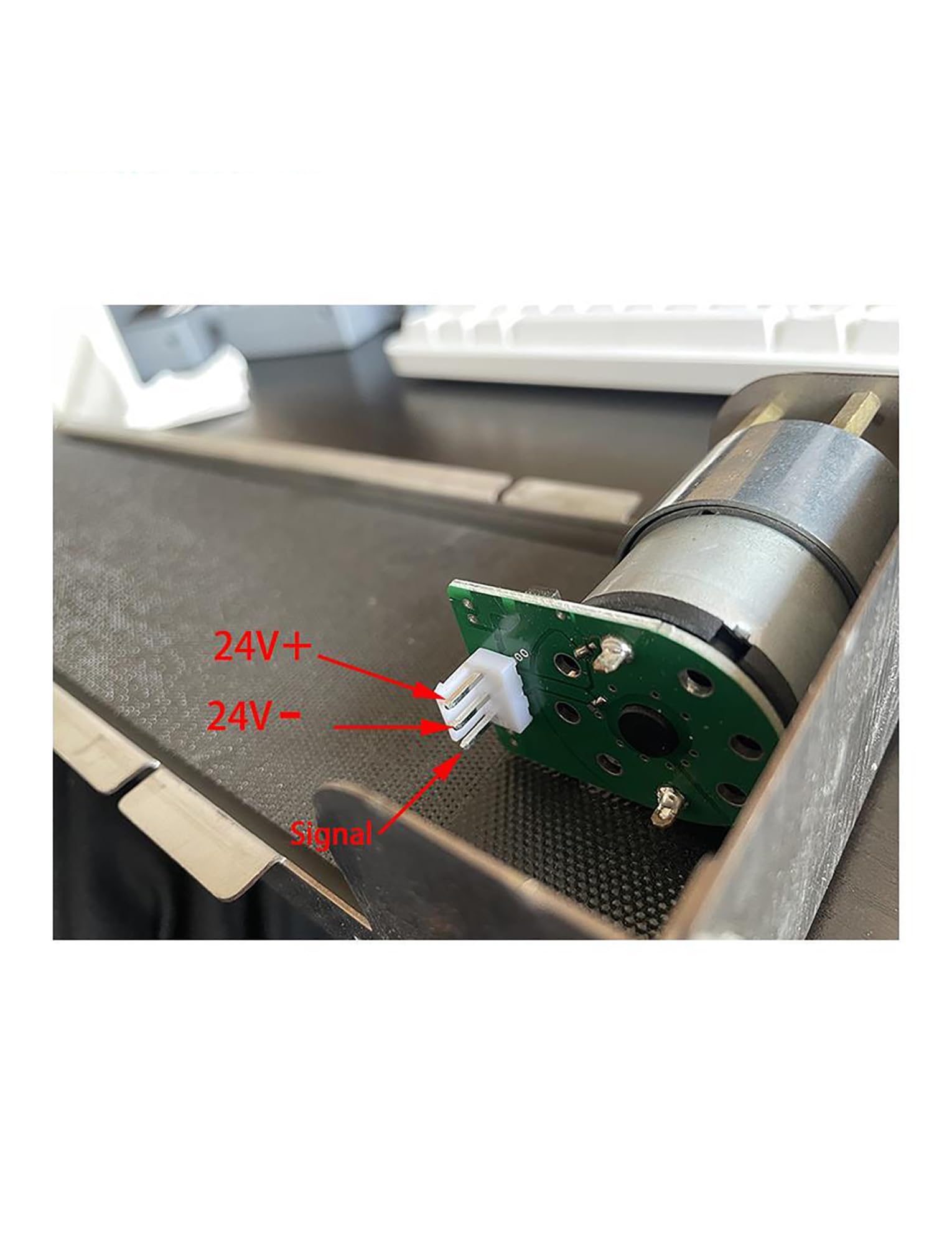 Generisch Mini-Förderband aus Edelstahl, 24 V, 460 mm, Mini-Förderband-Verkaufsautomat aus Edelstahl, mit automatischem Förderband for die Ladespur(Machine only)