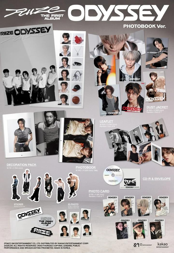 Amazon.com: RIIZE ODYSSEY 1st Album [Anton Ver.] Photobook + CD +
