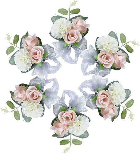 Miniatura 2 de Muñequera de encaje para novia de boda, ramillete de dama de honor, ramillete de muñeca para mujer, para fiesta, baile de graduación, regreso a