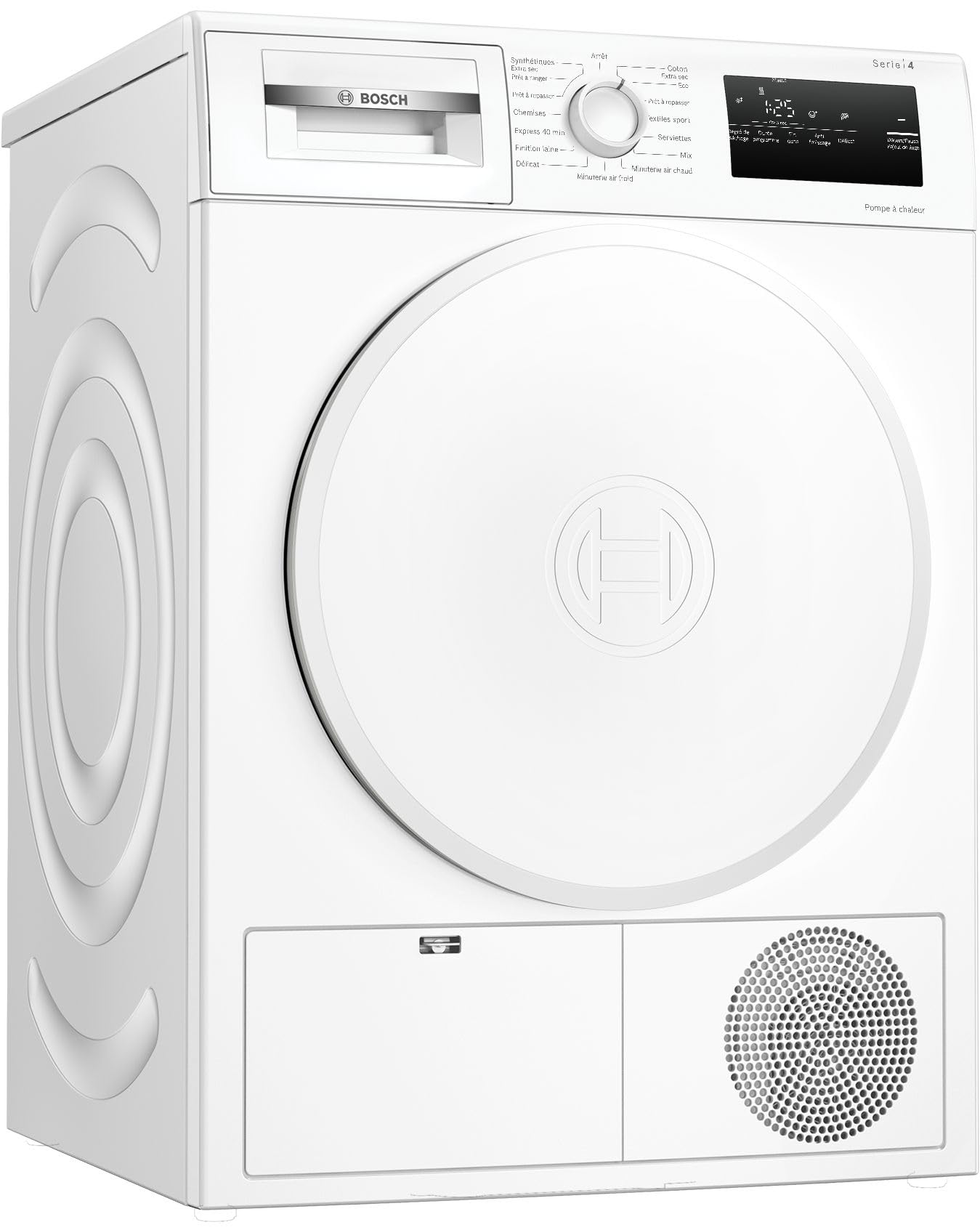 Bosch Série 4 Sèche linge Pompe à chaleur 8 kg Blanc WTH8300DFR