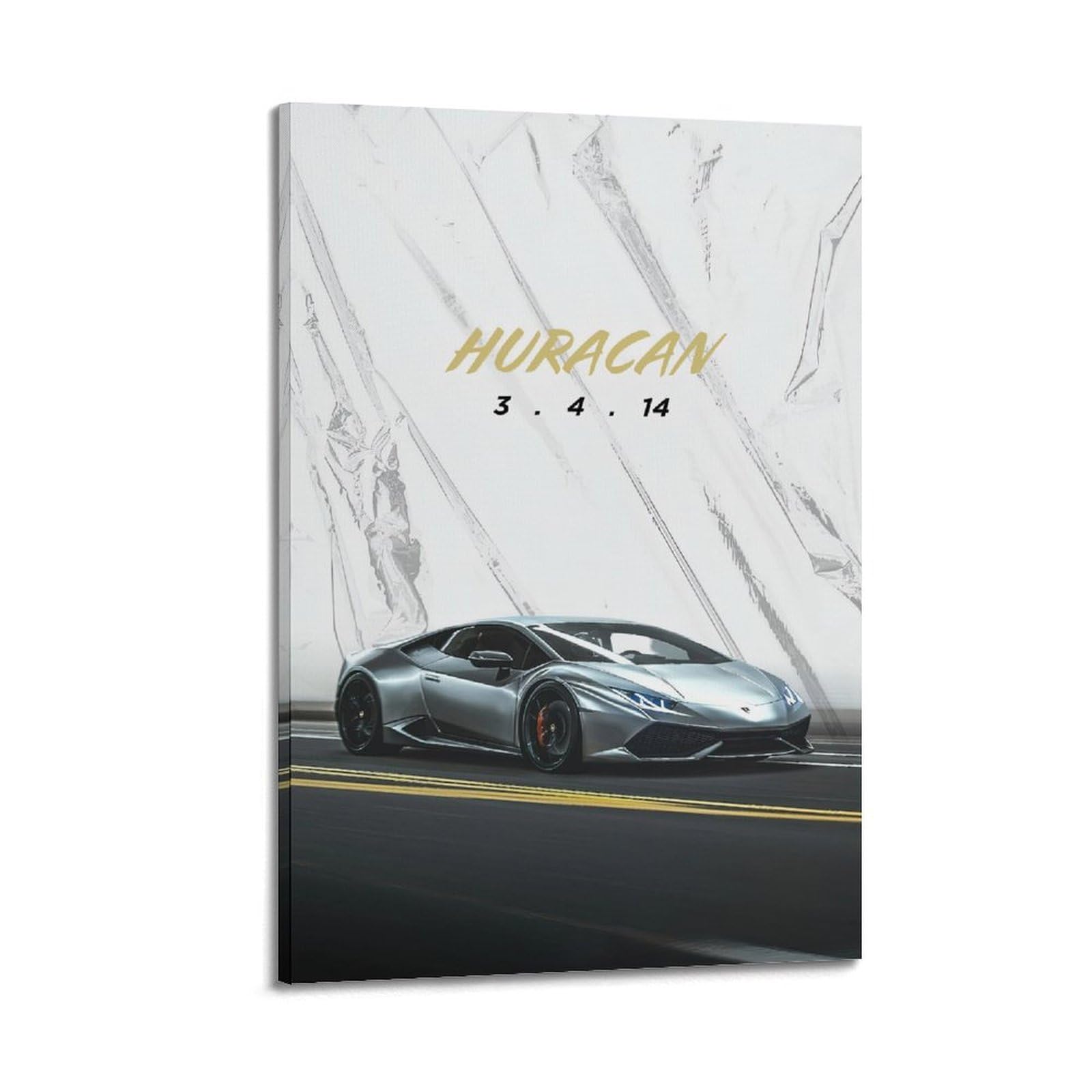 OKAHYS Huracan Sports Car Poster Super Dream Car Artwork Decorative Painting Canvas Wall Artworks Picture 08x12inch(20x30cm)