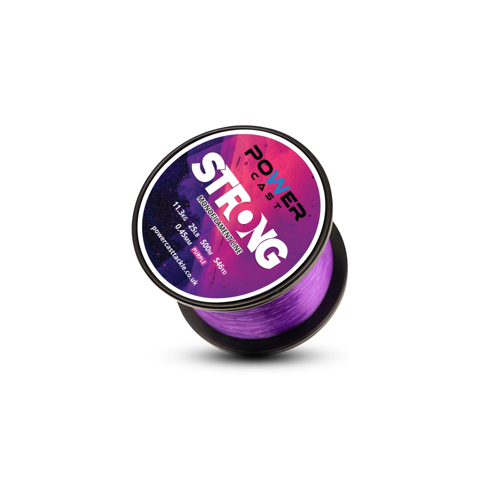 Strong Monofilament Fishing Line (Purple, 11.3kg/25lb - 500m/546yd- 0.45mm)