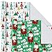 Hallmark Image Arts Christmas Wrapping Paper with Cut Lines on Reverse, Festive Fun (Pack of 4, 120 sq. ft. ttl)