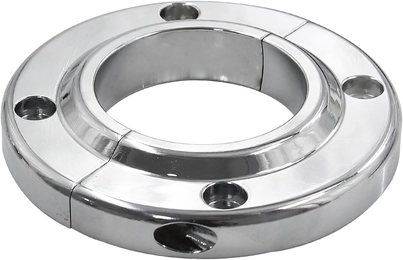 Steering Column Floor Mount for 2 Inch Steering Columns, Polished Billet Aluminum Swivel Mount, Universal Steering Column Mount Compatible with Chevy GM SBC BBC 350