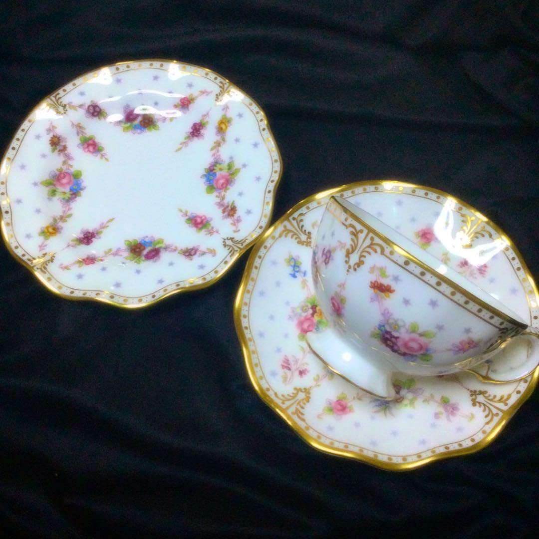 Amazon.co.jp: Royal crown derby Royal Antoinette トリオ : ホーム  
