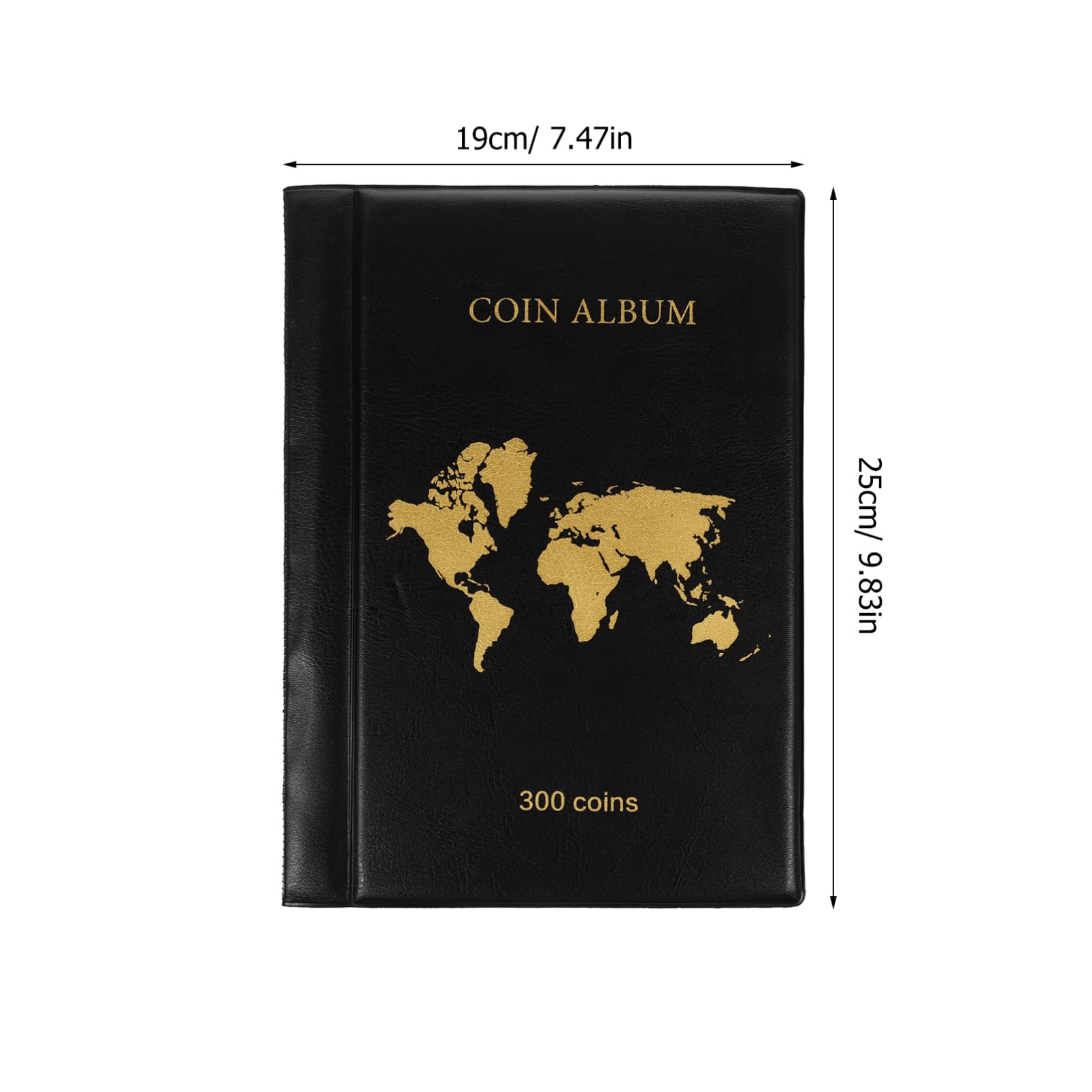 VICASKY Album di Collezione per Monete 300 Tasche in PVC per Collezionisti Protegge Le Monete da Danni Ampio Spazio