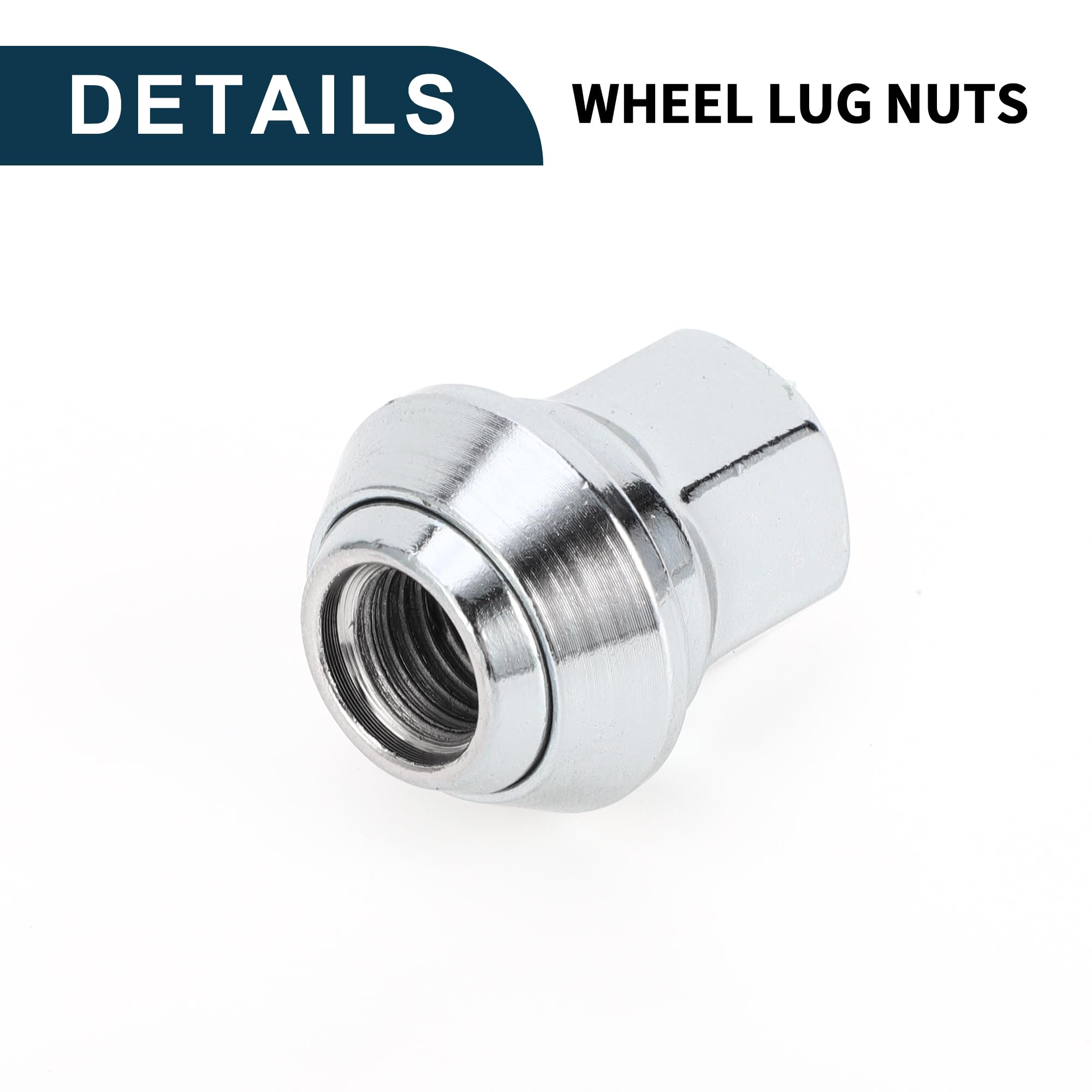 Dadi per Ruote M12x1.5mm per Ford Focus 30mm Robusti | Dadi per Ruote Tono Argento 20 Pezzi