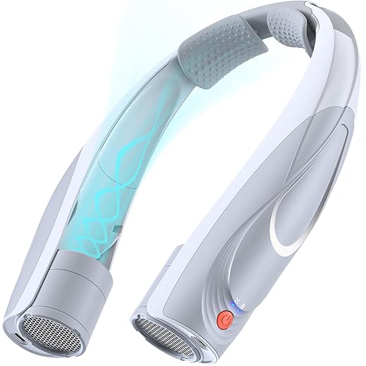 Portable Neck Fan- Hands Free Personal Fan, 6 Speeds 6000mAh Long-Lasting Battery Faster Cooling, USB-C Rechargeable, 360° Airflow, Quiet Gifts for Women Men Office Travel Outdoor