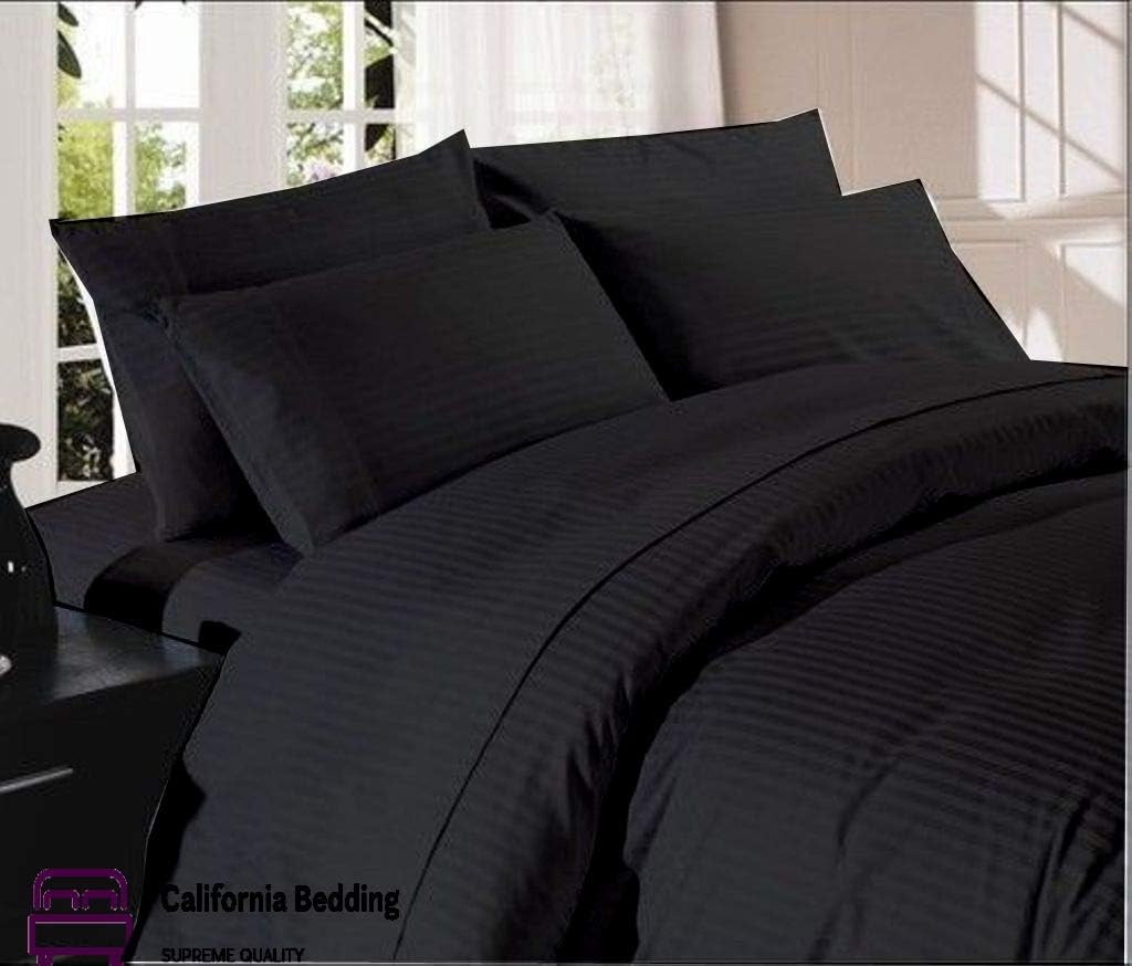 California Bedding 600 TC LongStaple Egyptian Cotton 4Piece Attached