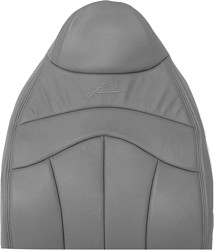 2000 2001 2002 2003 Ford F150 Super Cab Lariat - Funda de asiento de cuero para Ford F150 (parte superior del conductor, gris grafito mediano)