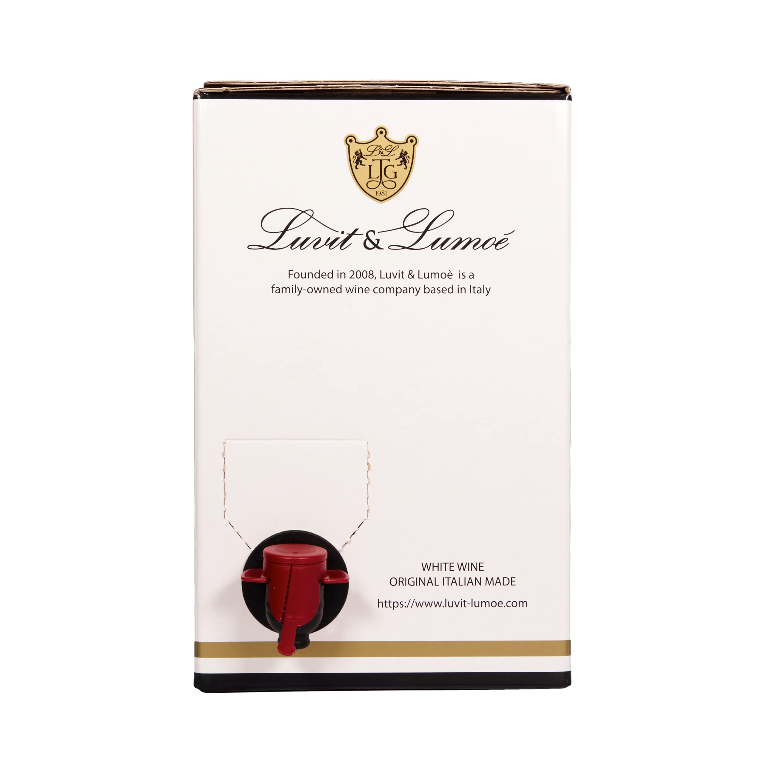 Luvit & Lumoè | Müller-Thurgau IGT TreVenezie | Italienischer Weißwein | Bag in Box | 2 X 5 Liter = 13 Flaschen
