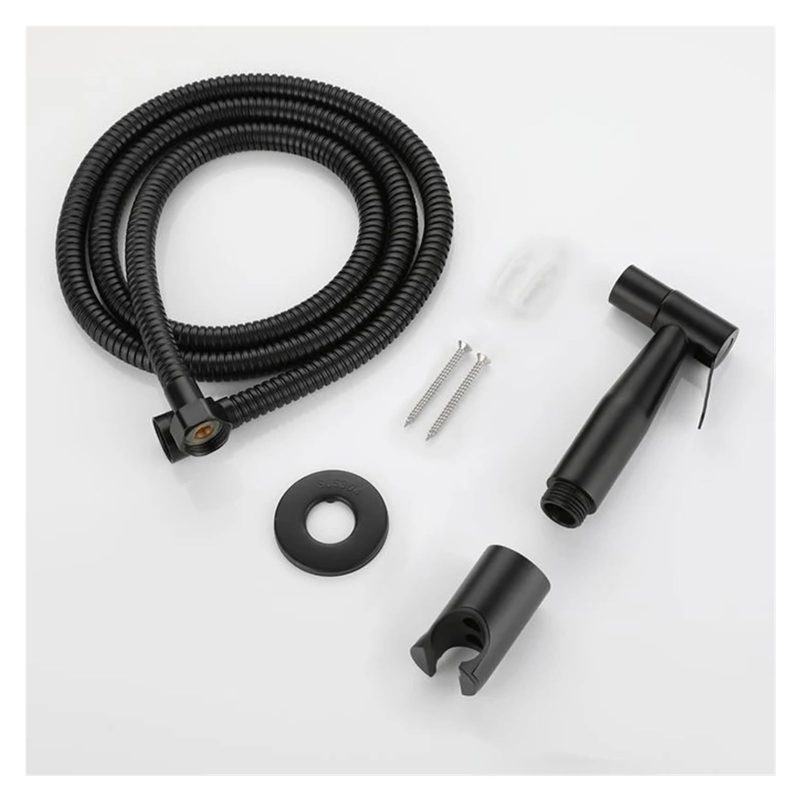 Handheld Toilet Bidet Sprayer with Brass Stainless Steel Bidet Shower Hygienic Shower Wall(Gun Hose Holder)