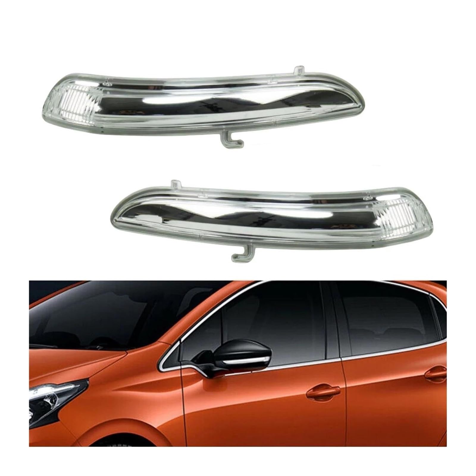 Clignotant De Rétroviseur Gauche Peugeot 208 (2017) - Réf. 1607512680, Chrome, Occasion