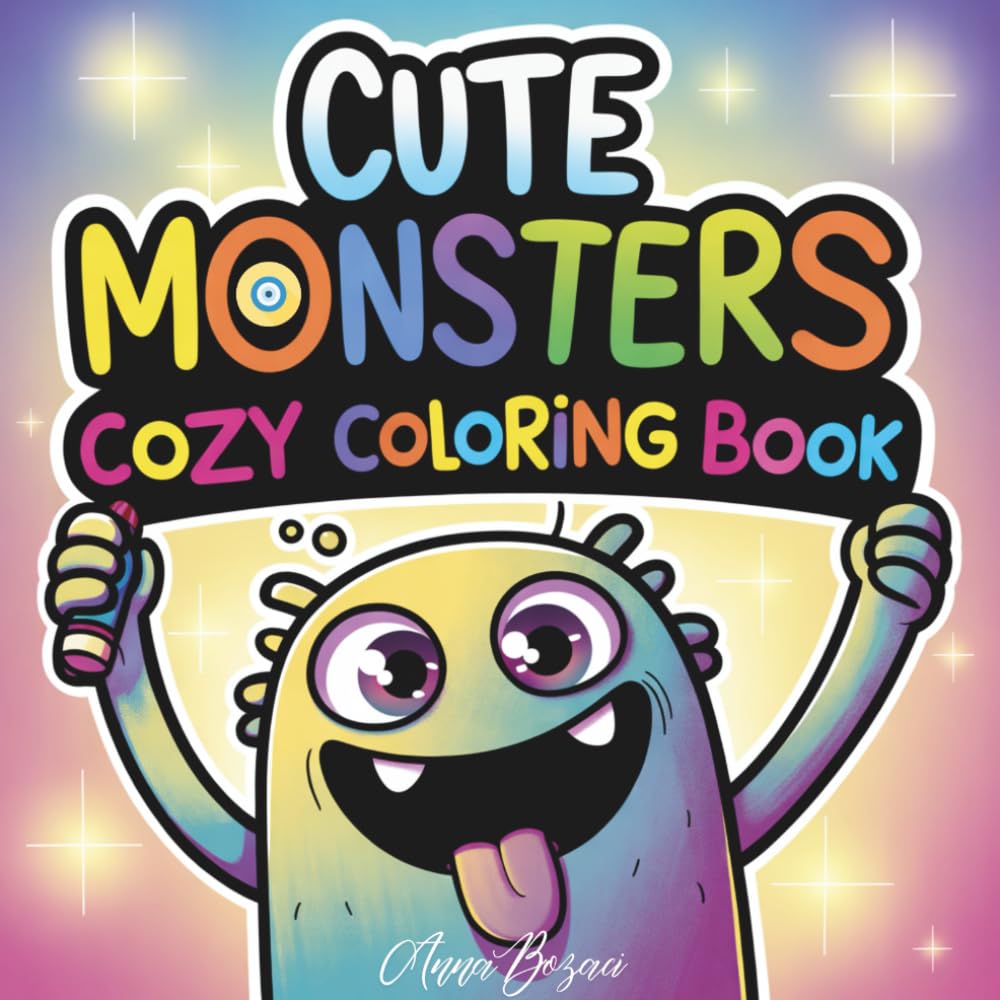 Cute Monsters - Cozy Coloring Book: Adorable Monsters for Toddlers and Preschoolers to Color and Enjoy