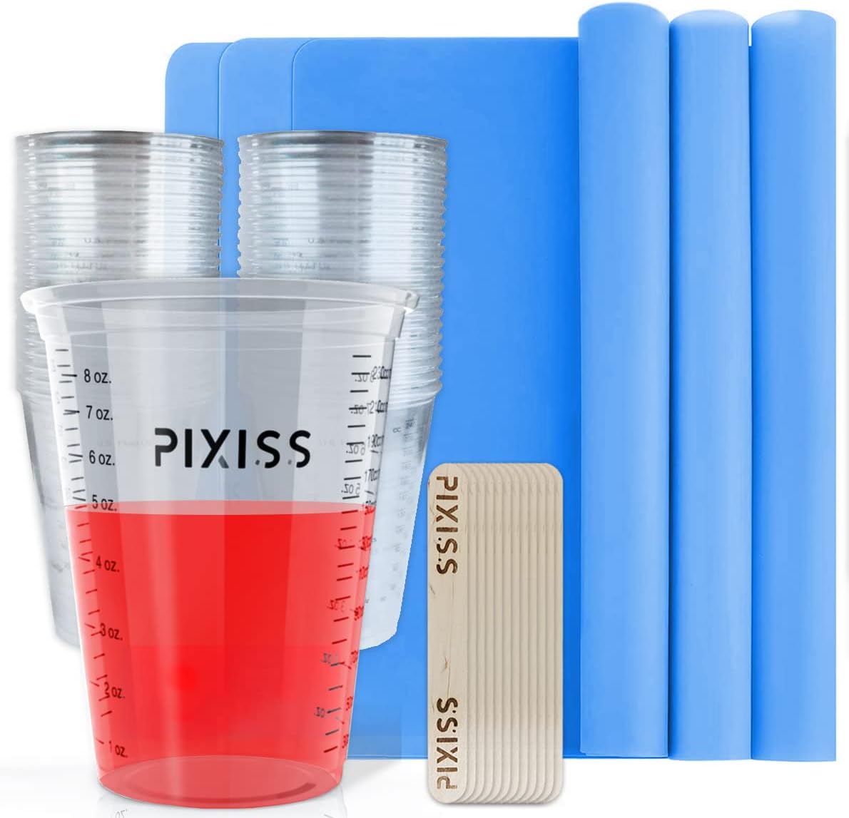 Resin Mixing Cups & Silicone Craft Mats Disposable Epoxy