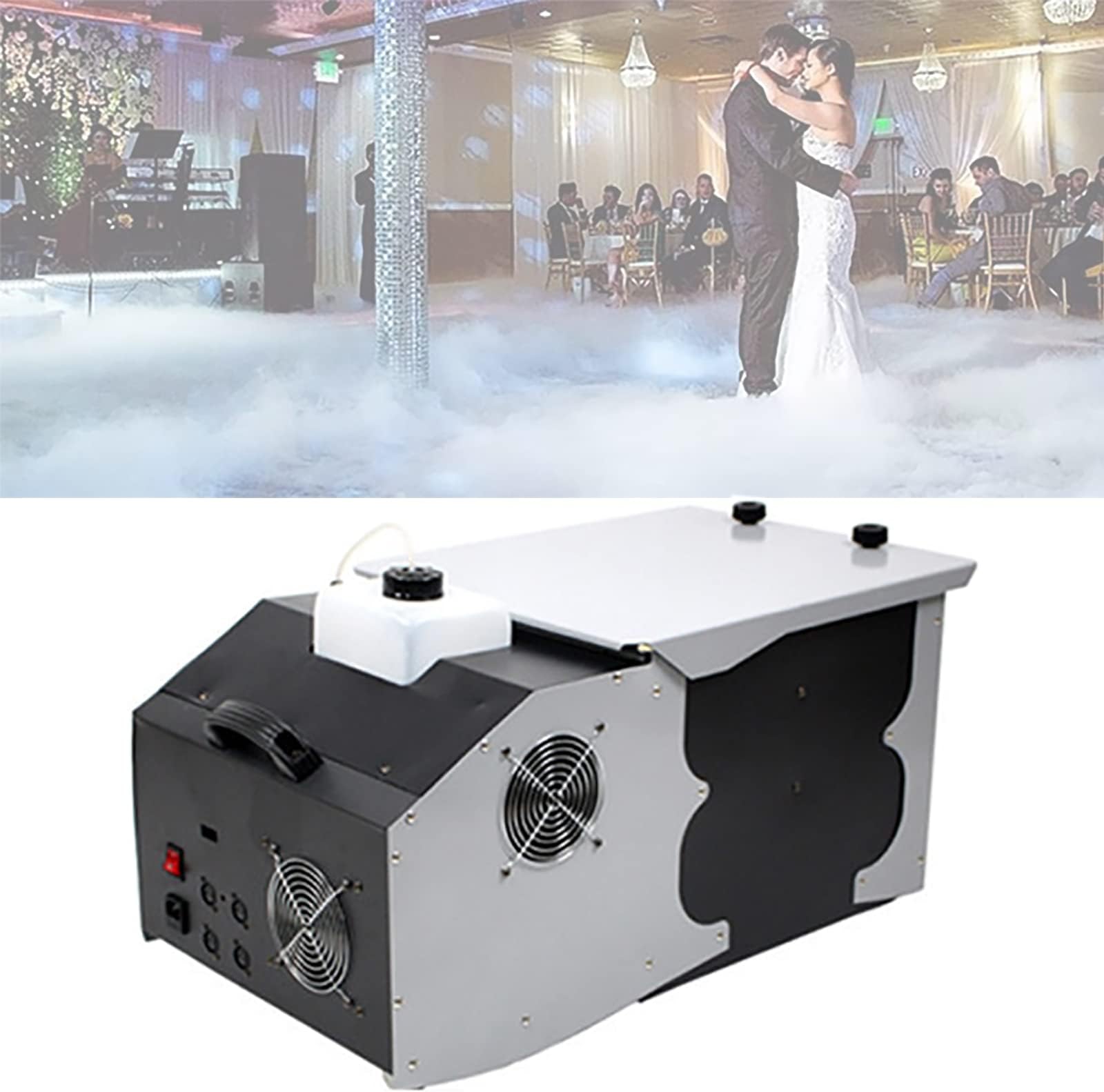 ghjdm Ground Fog Machine, Ice Fog Machine, Lightweight, Easy To Move Around, The Best Partner for Stage and Wedding, The Most Romantic Wedding for TA
