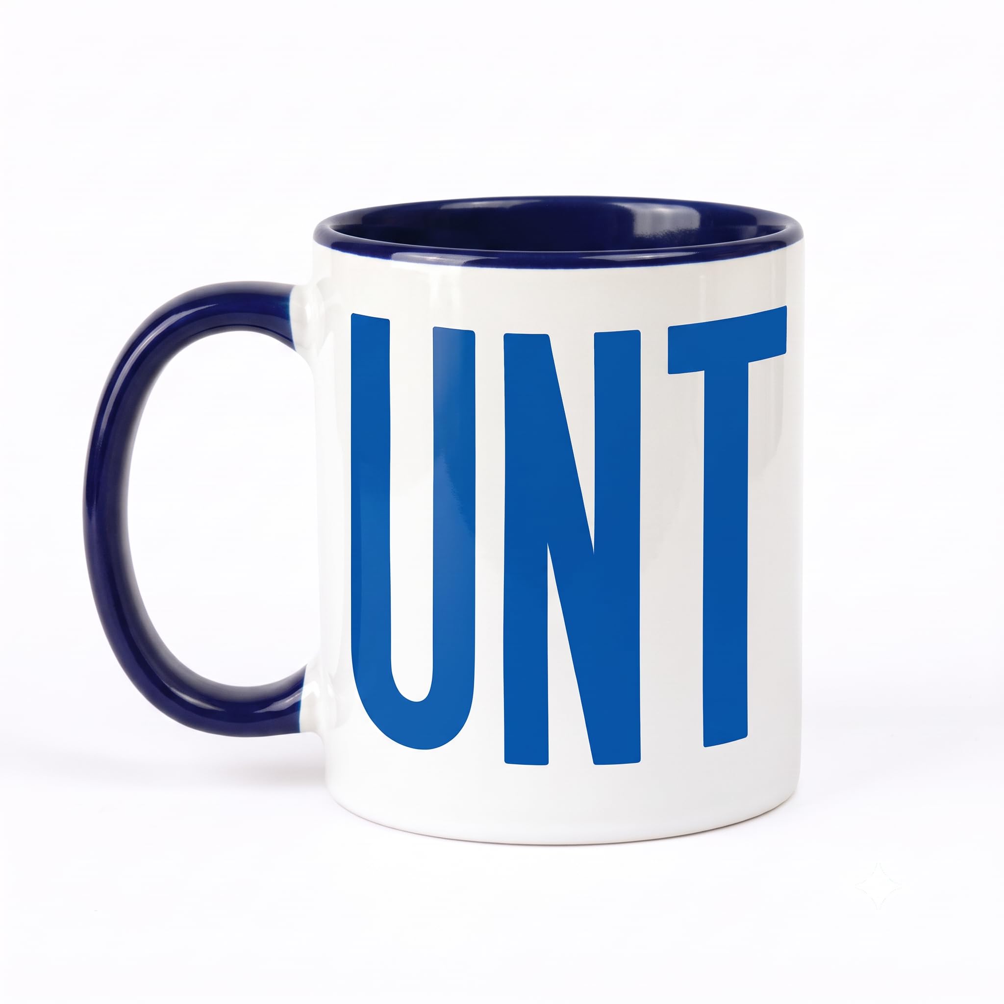 UNT Dark Blue Ceramic Coffee Mug11oz Rude Novelty Gag Gift for Secret Santa — image 1