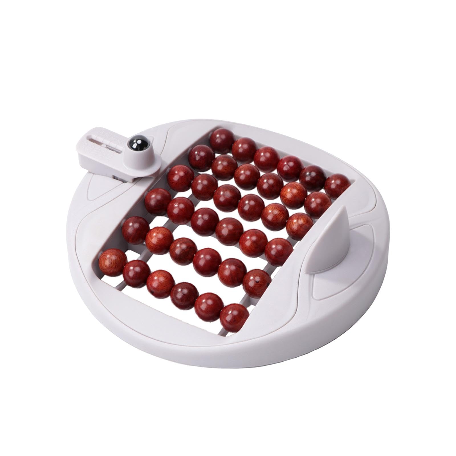 predolo Rodillo de masaje para pies, manual, ergonómico, ligero, de varias filas, para masaje de tejido profundo, de madera, para reflexología, para hombres y, Gris