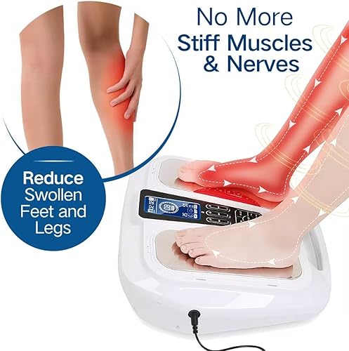 Miniatura 3 de Auxoliev Estimulador de pies, masajeador de pies EMS, estimulador eléctrico de pies, masajeador de pies, máquina de circulación de pies y piernas