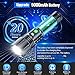 Hoxida Flashlights High Lumens Rechargeable - 2000 Lumens Long Beam Super Bright LED Flash Light with Power Display & IPX5 Waterproof for Camping, 20H Runtime,5 Modes,Zoomable Handheld Flashlight