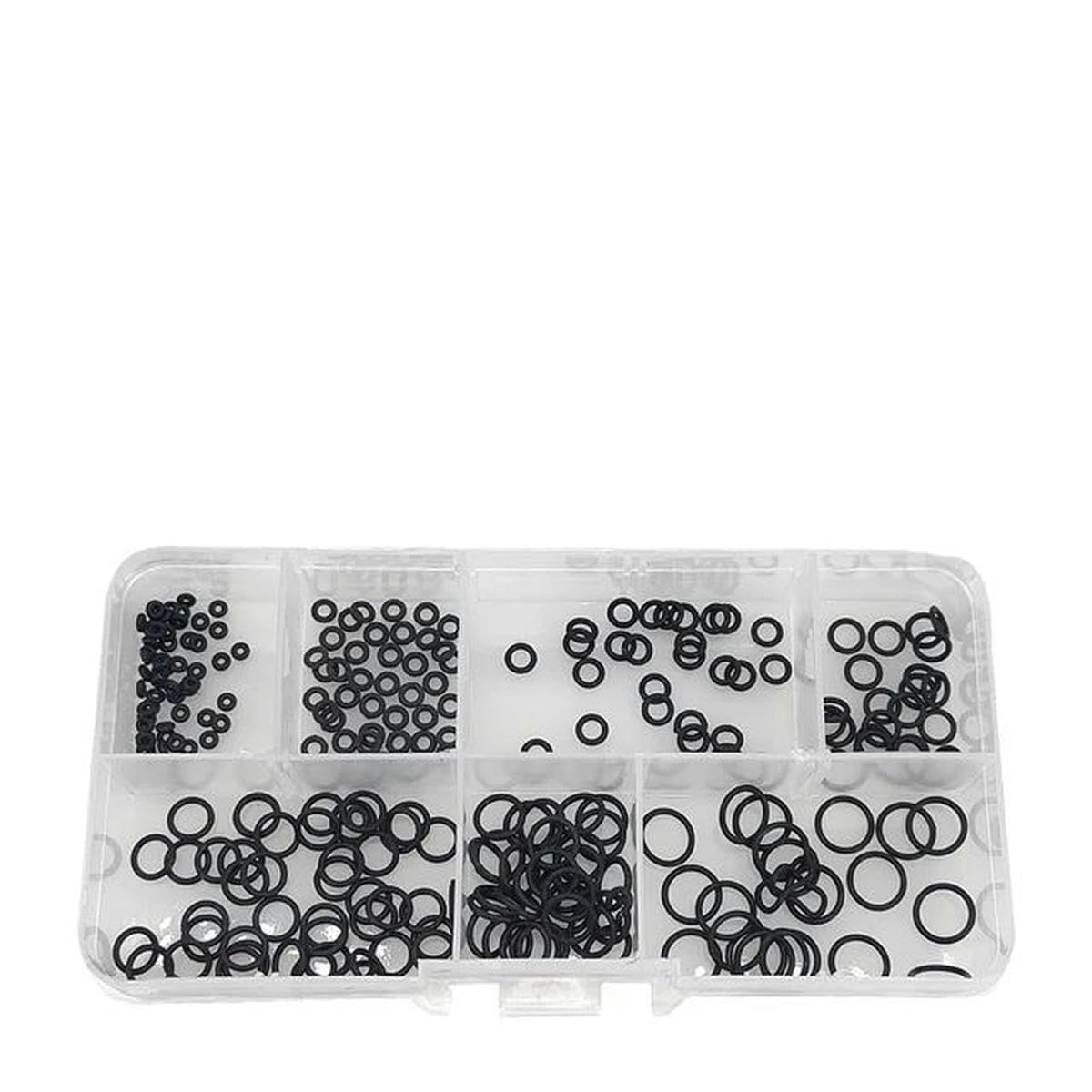 CS1mm-CS4mm Junta tórica roja Sellado Negro NBR Junta tórica de silicona Juntas de plomería Kit de juntas tóricas resistentes al aceite y alta temperatura-negro cs1.0mm-10 cajas