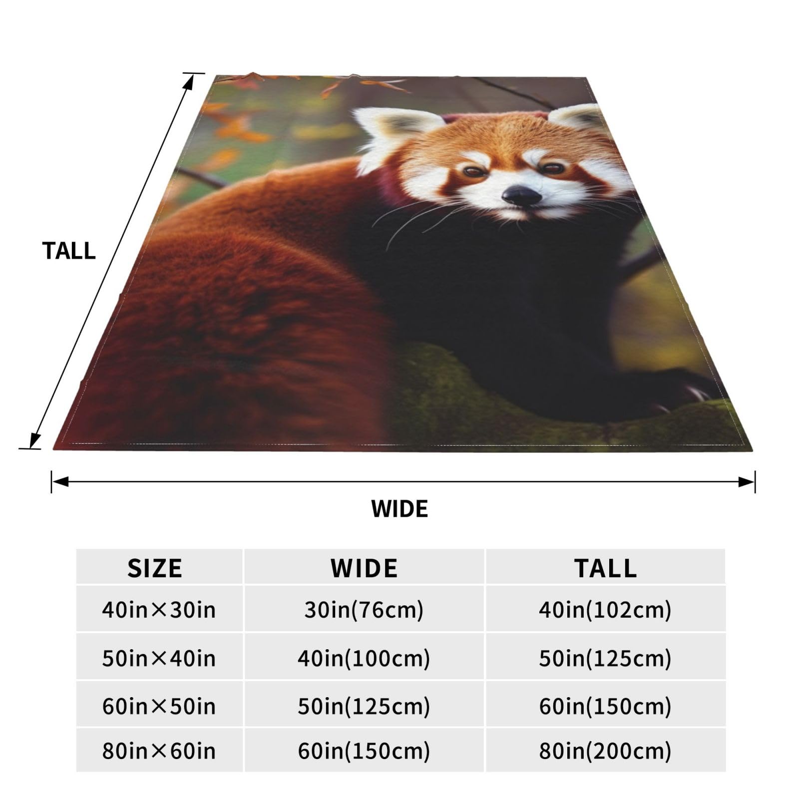 Coperta Pile Con Panda Rosso: Morbida, Leggera E Perfetta Per Ogni Momento (127x101 Cm) - 3